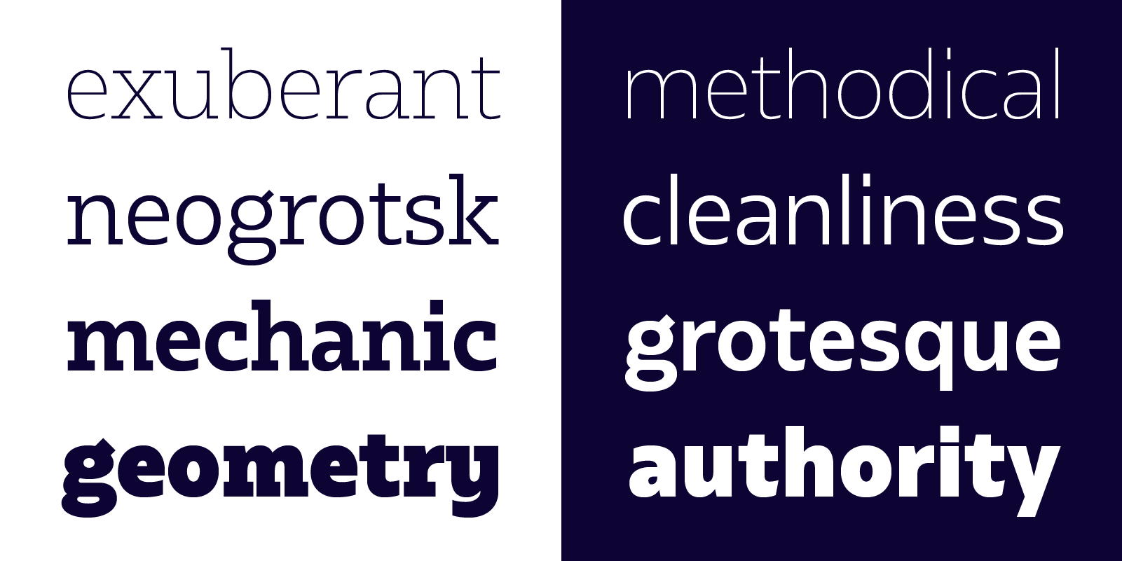 Bw Glenn Slab & Bw Glenn Sans